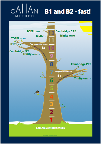 Callan Tree - Stufen und Prüfungen - Die Callan-Methode